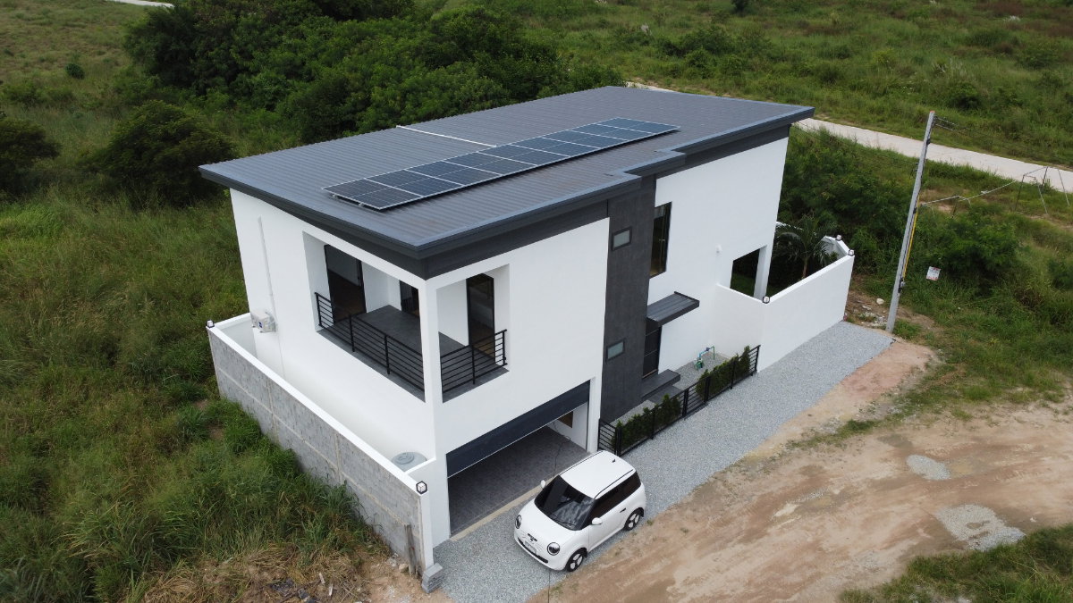 รูป ขายบ้านเดี่ยวพูลวิลล่าสร้างใหม่ 4 ห้องนอน ใกล้ทะเลสาบมาบประชัน พัทยา เฟอร์ครบ พร้อมอยู่ ไม่มีค่าส่วนกลาง - รูปที่ 7/47