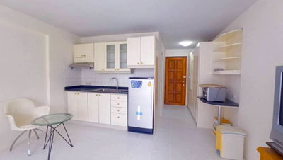 คอนโดให้เช่า : ให้เช่าคอนโด​ Raintree​ Villa​ 31.23 ตร.ม​ studio type​ 1 น้ำ​ ชั้น​8 วิวสวน