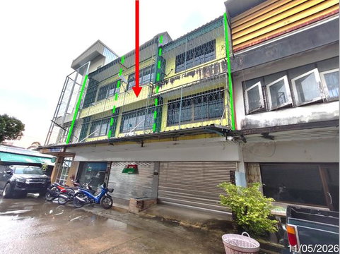 อาคารพาณิชย์ 43.4 ตร.วา เมืองจันทบุรี จันทบุรี 6.3M