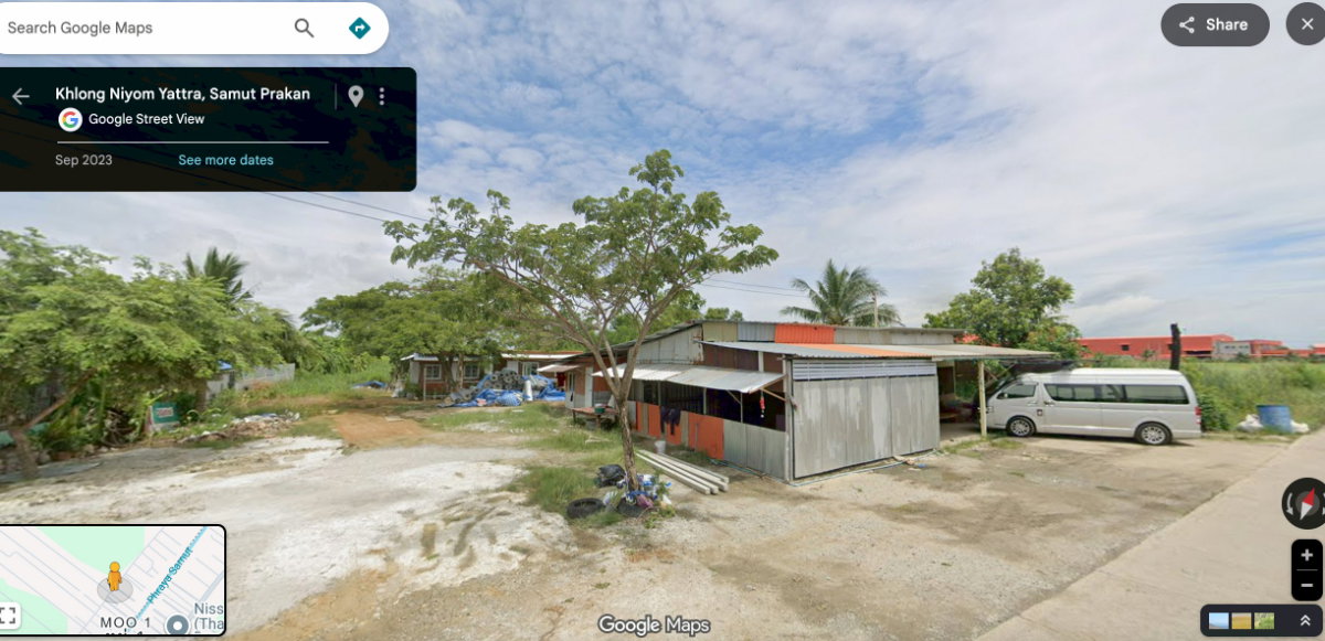 รูป ขายที่ดินผังสีม่วง ติดถนนเฉลิมพระเกียรติ อ.บางบ่อ สมุทรปราการ - รูปที่ 3/3