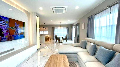 บ้านเดี่ยวให้เช่า : ให้เช่าบ้านเดี่ยว เศรษฐสิริ บางนา-สุวรรณภูมิ 63 ตร.ว. สวยพร้อมอยู่!!