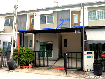 ทาวน์โฮม ถนนสิริโสธร (บางปะกง-ฉะเชิงเทรา) : ทาวน์เฮ้าส์ 18.1 ตร.วา พฤกษา 137 บางปะกง ฉะเชิงเทรา 1.9M