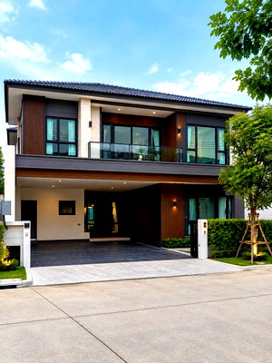 บ้านเดี่ยวให้เช่า : ให้เช่าบ้านเดี่ยวหรู THE CITY บางนา 3 บ้านหลังมุม | เป็นส่วนตัว | ตกแต่งพร้อมอยู่ | เฟอร์นิเจอร์และเครื่องใช้ไฟฟ้าครบครัน