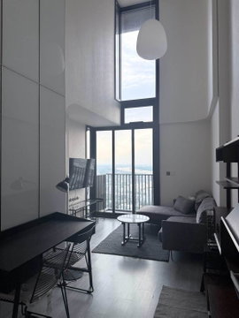 ** RR024 ** Condo for rent at The Line sukhumvit 101 Duplex 1 นอน 1 น้ำ เพดานสูง 5.5 เมตร ชั้น 35 วิวแม่น้ำบางกระเจ้า ขนาด 42 ตรม