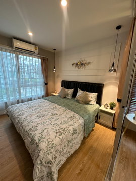 ห้องมุม วิวสวน แต่งสวย! V CONDO ลาดกระบัง 35 ตร.ม. | 1 ห้องนอน 1 ห้องน้ำ เพียง 9,900 บาท/เดือน
