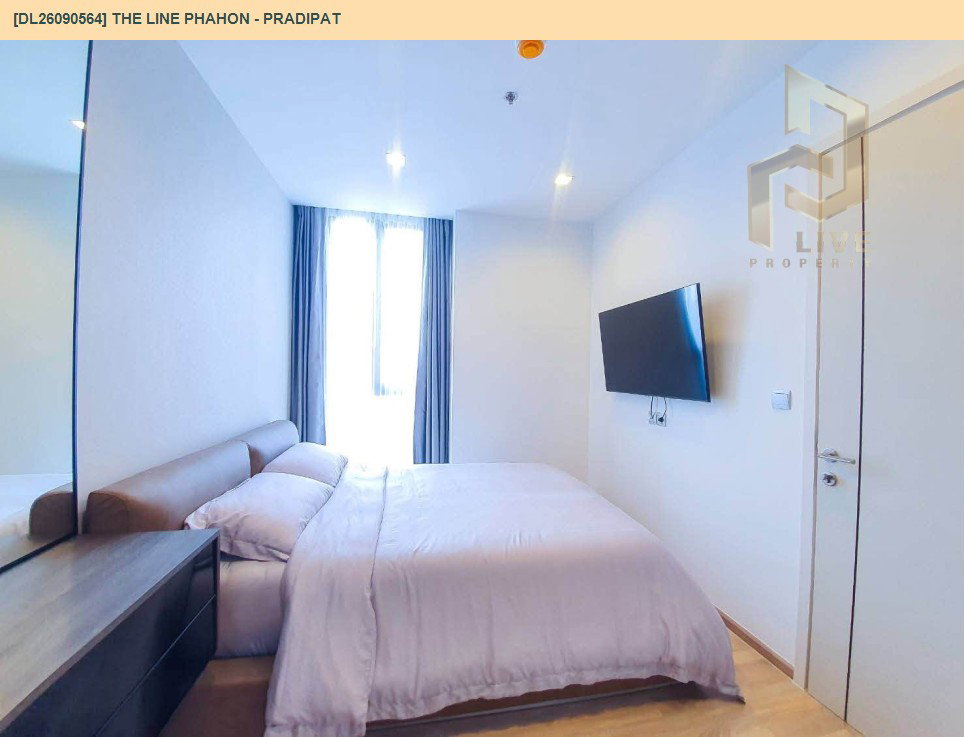 รูป DL26090564 ให้เช่าคอนโด เดอะ ไลน์ พหล - ประดิพัทธ์ (THE LINE Phahon - Pradipat) ใกล้ BTS สะพานควาย พร้อมเข้าอยู่ โทรด่วน 0638692663 LineID @952jdxxk - รูปที่ 2/8