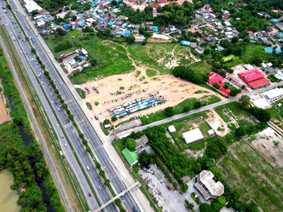 ที่ดิน เมืองสระบุรี สระบุรี : ที่ดินริมถนนคู่ขนานพหลโยธิน ใกล้แหล่งชุมชน