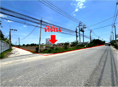 ที่ดิน วิทยาลัยสารพัดช่างสมุทรปราการ ชุมชนเมืองใหม่บางพลี : ขาย ที่ดิน บางนา ตราด กม 23 บางเสาธง ซ.TOA 33-1-79 ไร่ ผังสีม่วง จาก ถ.บางนาตราด เพียง 3กม
