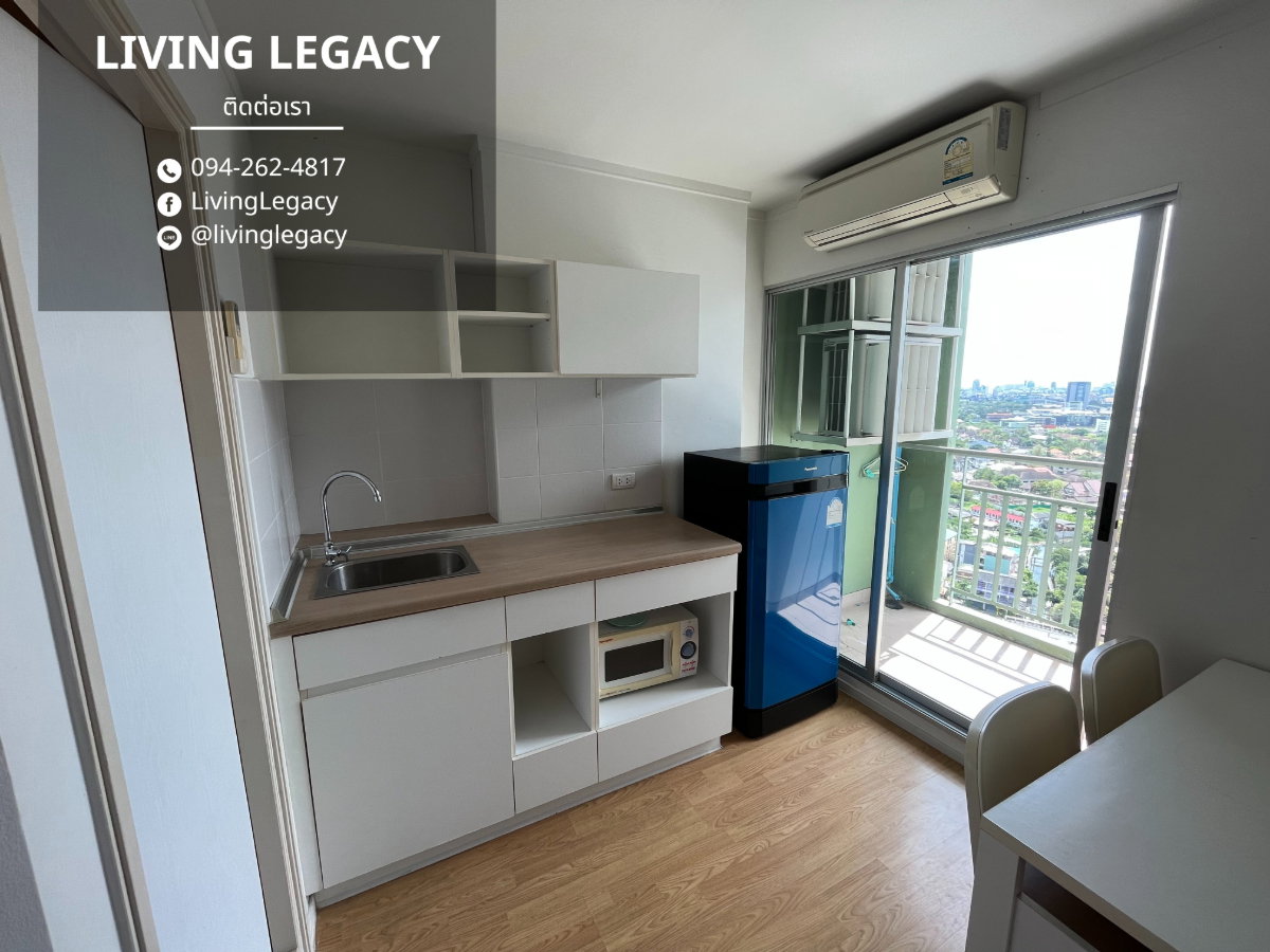 รูป TLP41O เช่าด่วน คอนโด Lumpini Place Srinakarin - Huamark Station 26 ตร.ม. | ชั้น 24 | 1 ห้องนอน | 1 ห้องน้ำ 10,000 บาท/เดือน line id : @livinglegacy - รูปที่ 4/7