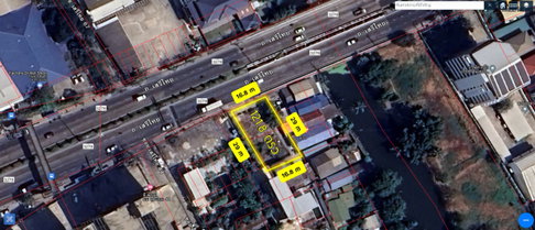 ขาย ที่ดิน ติดถนนเสรีไทย ซอย 44 แถมแปลน Home Office ฟรี !! 142 ตรว ใกล้สวนสยาม