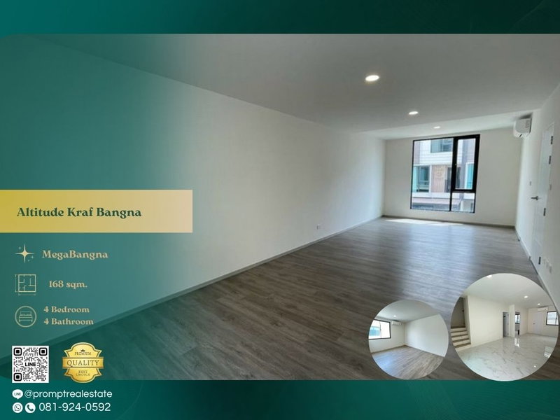 บ้านเดี่ยวให้เช่า : AB06099 - Altitude Kraf Bangna : MegaBangna