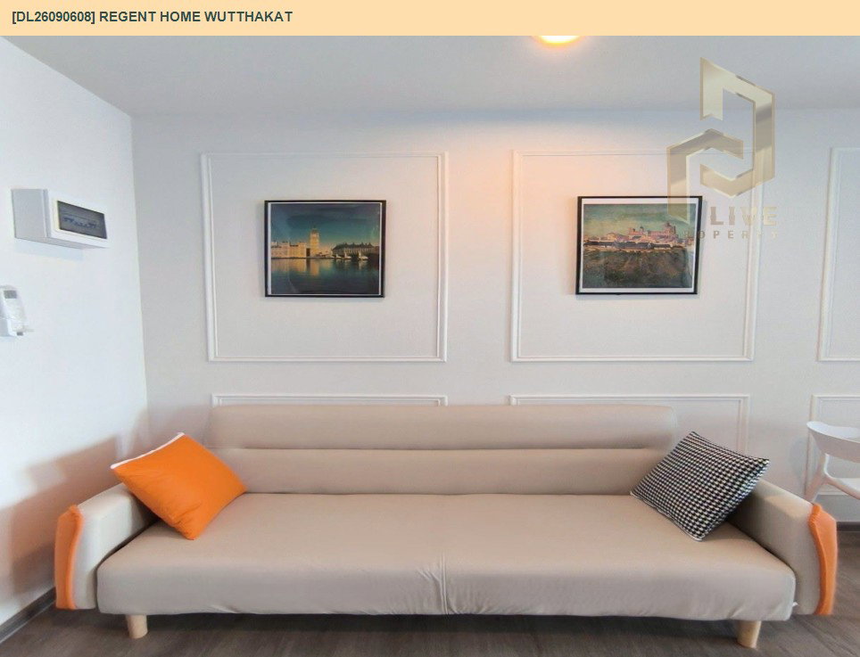 รูป DL26090608 ให้เช่าคอนโด รีเจ้นท์ โฮม วุฒากาศ (Regent Home Wutthakat) ใกล้ BTS วุฒากาศ พร้อมเข้าอยู่ โทรด่วน 0614453194 LineID @952jdxxk - รูปที่ 3/15