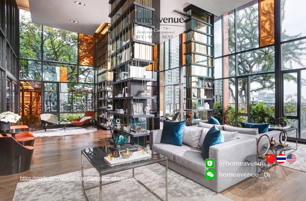 รูป 《Whizdom Avenue Ratchada-Ladprao》Highlight✨ 1Bed 🚇 ใกล้MRT ลาดพร้าว📲 Line: @homeavenue ⭐HA-132 - รูปที่ 8/10
