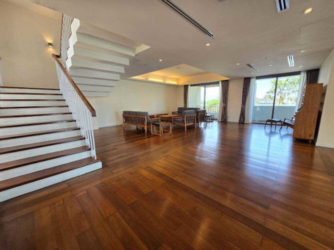 LTH162334 - Ultra-Luxury Triplex Condo FOR RENT The Pano Rama 3 | 441.30 sq.m. | 3 Beds | 4 Baths + Maid Room | Private Garden & Pool | 220K/Month