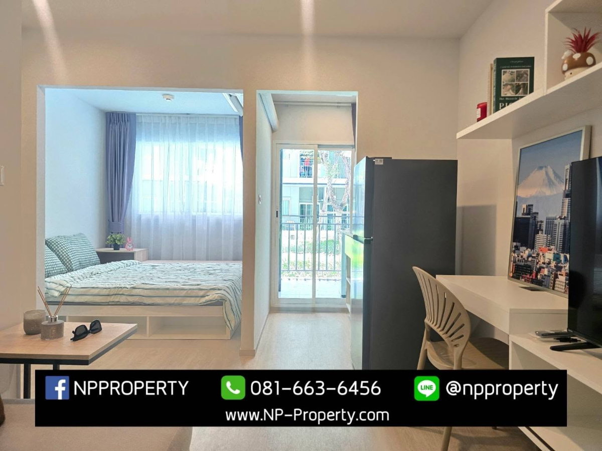รูป 🏡🌿 ชั้น 1 วิวสวนแบบนี้มีไม่กี่ห้อง! ระเบียงกว้าง ห้องใหญ่ 28 ตร.ม. 😍✨  💰 เช่าเพียง 8,000 บาท/เดือน - รูปที่ 8/19