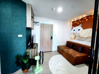 คอนโดให้เช่า : 📣Nice room!📣 ให้เช่าคอนโด ดิ เอ็กซ์เซล กรูฟ ลาซาล 52 อาคาร E ชั้น 7 1 ห้องนอน ขนาด 28.00 ตรม ใกล้ Big C ศรีนครินทร์