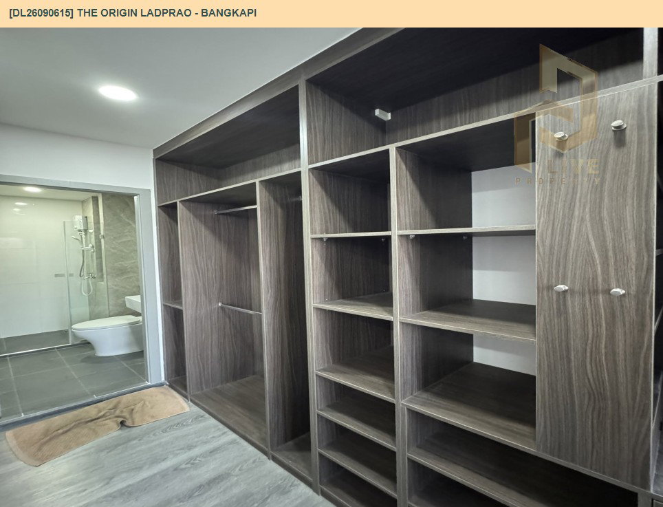 รูป DL26090615 ให้เช่าคอนโด ดิ ออริจิ้น ลาดพร้าว - บางกะปิ (THE ORIGIN LADPRAO - BANGKAPI) ใกล้ - พร้อมเข้าอยู่ โทรด่วน 0653619502 LineID @952jdxxk - รูปที่ 9/10