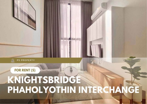 For Rent 📍 Knightsbridge Phaholyothin Interchange 📍 2 bedrooms, 2 bathrooms; fully furnished and equipped with all appliances.