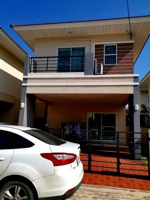 บ้านแฝด ชลบุรี : ขายบ้านแฝด2ชั้น  หมู่บ้านมณีรินทร์บางพระ