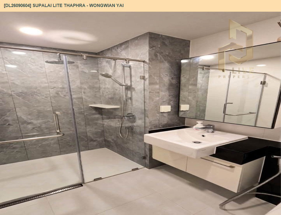 รูป DL26090604 ให้เช่าคอนโด ศุภาลัย ไลท์ ท่าพระ - วงเวียนใหญ่ (Supalai Lite Thaphra - Wongwian Yai) ใกล้ MRT ท่าพระ พร้อมเข้าอยู่ โทรด่วน 0653619502 LineID @952jdxxk - รูปที่ 9/12