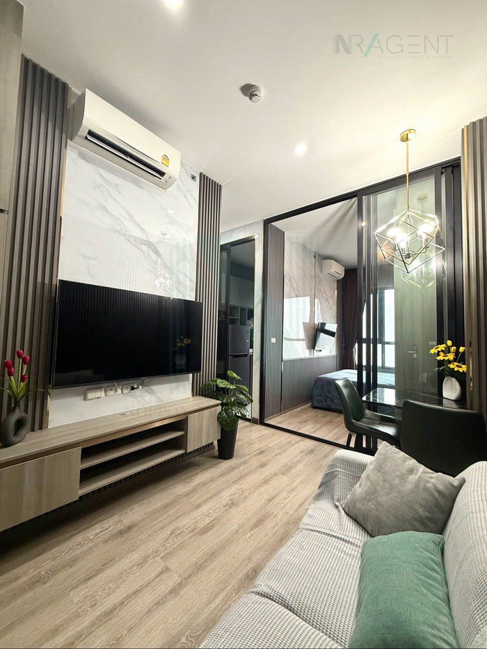 รูป 🚩 ให้เช่าคอนโด ไนท์บริดจ์ ไพร์ม อ่อนนุช อาคาร 1 ชั้น 28 1 ห้องนอน ขนาด 27 ตรม ใกล้ Big C Extra อ่อนนุช - รูปที่ 2/8