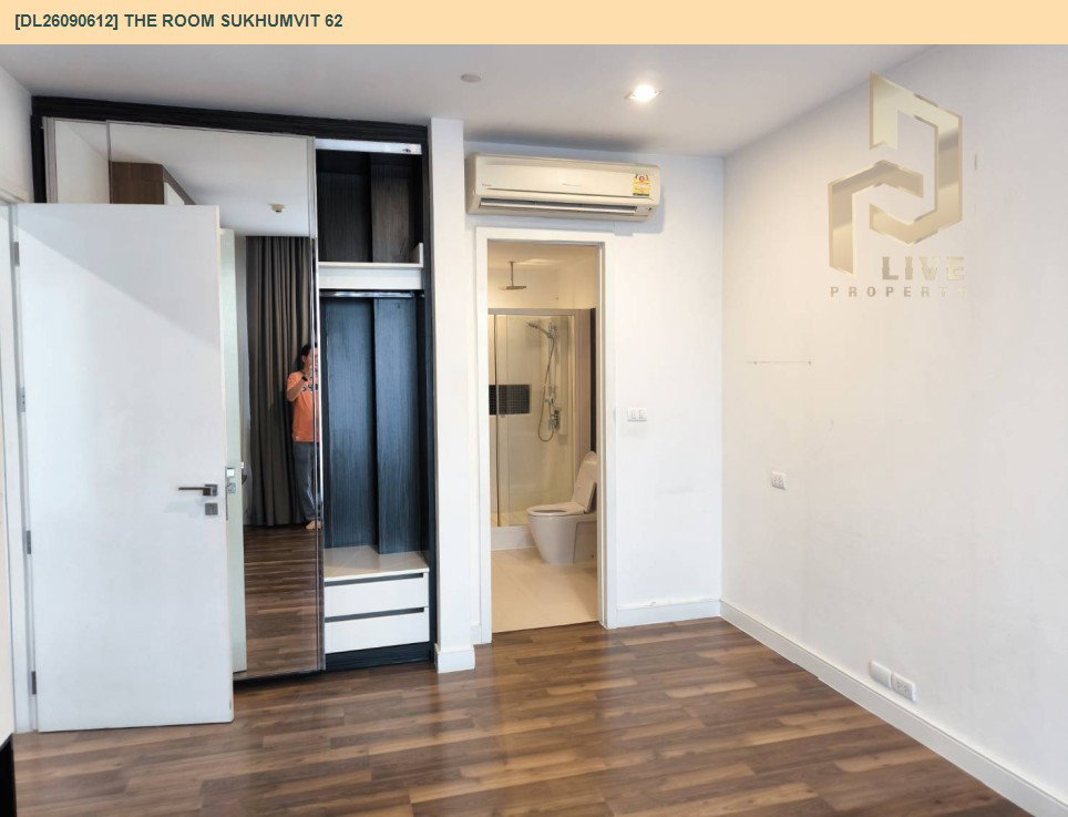 รูป DL26090612 ให้เช่าคอนโด เดอะ รูม สุขุมวิท 62 (The Room Sukhumvit 62) ใกล้ BTS ปุณณวิถี พร้อมเข้าอยู่ โทรด่วน 0614453194 LineID @952jdxxk - รูปที่ 10/11