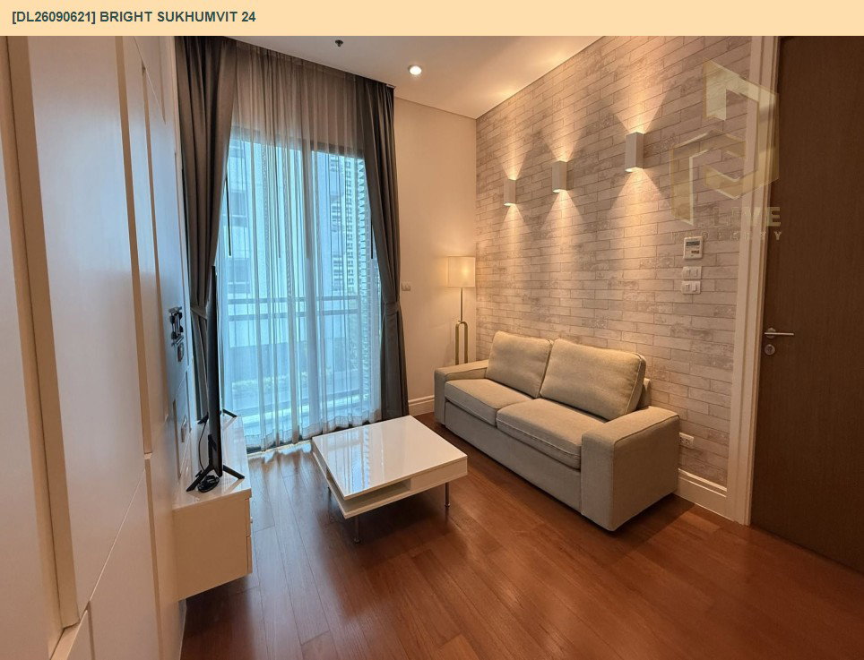 รูป DL26090621 ให้เช่าคอนโด ไบร์ท สุขุมวิท 24 (Bright Sukhumvit 24) ใกล้ BTS พร้อมพงษ์ พร้อมเข้าอยู่ โทรด่วน 0653619502 LineID @952jdxxk - รูปที่ 6/9