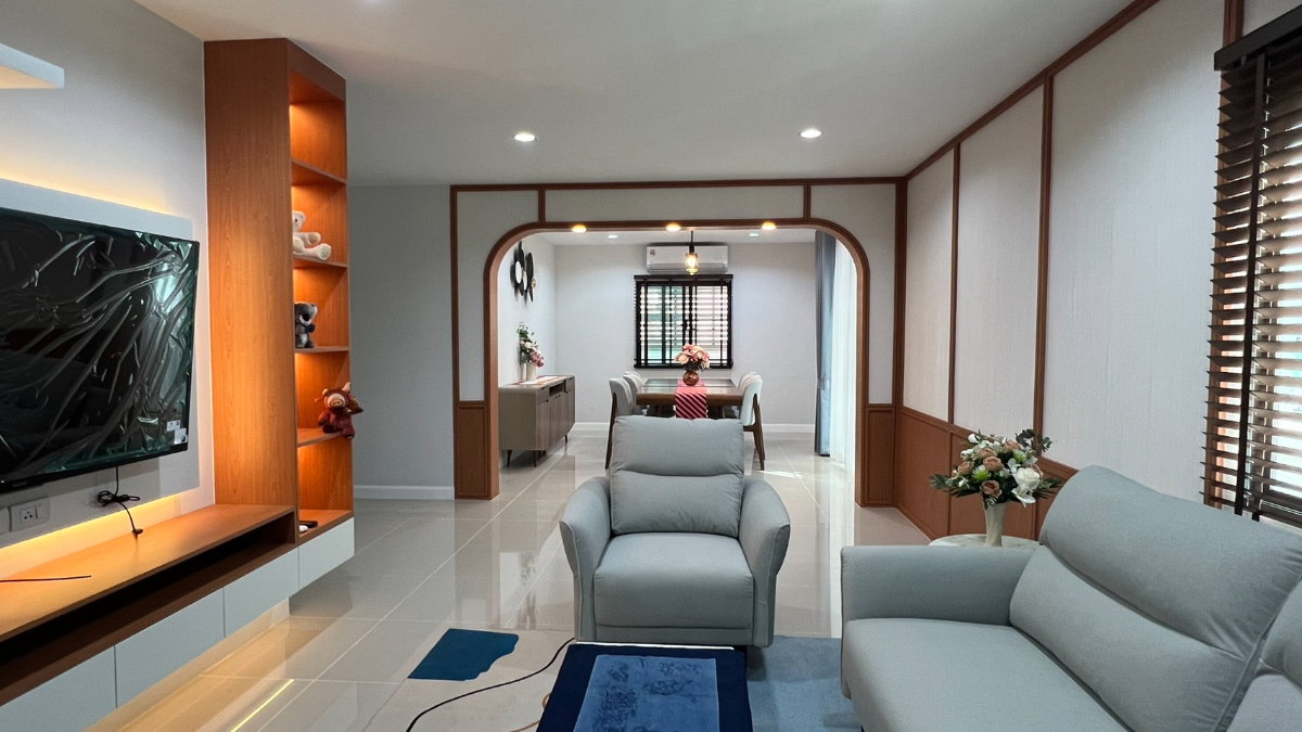 รูป านเดี่ยวสองชั้นหลังใหญ่ให้เช่า ทำเลสันปูเลย ใกล้ตลาดและแหล่งช้อปปิ้ง เพียง 37,000 บาท/เดือน  #ASP-H0816 - รูปที่ 2/26