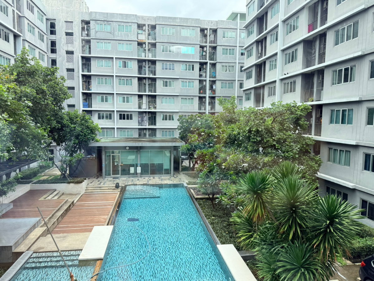 รูป ให้เช่า ดีคอนโด รามอินทรา วิวสระ ทำเลดี ใกล้MRTมัยลาภ ห้องสวย เฟอร์นิเจอร์ครบ 7,000/เดือน - รูปที่ 7/12