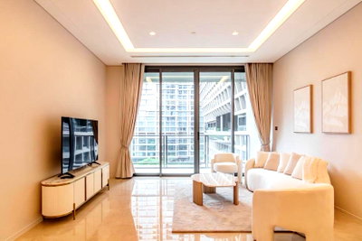 Condos for rent : LTH16255 - Condo For Rent | The Residences at Sindhorn Kempinski | BTS Chidlom | 144 Sq.m. | 2 Beds | Garden View | 300K/Month