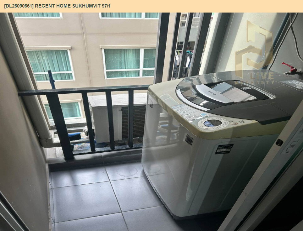 รูป DL26090661 ให้เช่าคอนโด รีเจ้นท์ โฮม สุขุมวิท 97/1 (Regent Home Sukhumvit 97/1) ใกล้ BTS บางจาก พร้อมเข้าอยู่ โทรด่วน 0638692663 LineID @952jdxxk - รูปที่ 9/9