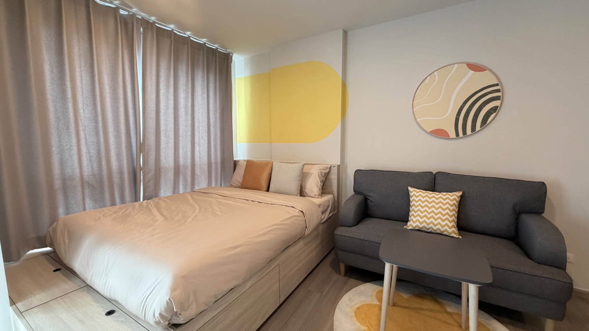 รูป 💥 [ 𝐏-𝟏𝟑𝟕𝟔𝟗𝟏 ] FOR RENT : THE MUVE Bangkhae สวนเขียวกลางเมือง! ใกล้ MRT บางแค 𝟏𝟑,𝟎𝟎𝟎 บาท/ด. | Line @easycondoplus | 099-229-6397 - รูปที่ 1/9