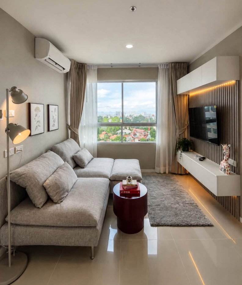 รูป คอนโดลุมพินี วงอมาตย์ พัทยา ห้องสวยตกแต่งใหม่ทั้งหมด - รูปที่ 1/8