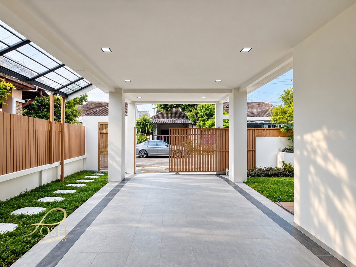รูป ศรีสุชาติแกรนด์วิว 3 Srisuchart3 บ้านแฝดรีโนเวทใหม่ในสไตล์อบอุ่น มาพร้อมมุมสวนหน้าบ้าน ทำเลใกล้สามกอง รัษฎา บายพาส - รูปที่ 33/37