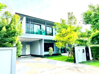 เช่าบ้านเดี่ยว นิคมอัญธานี (เจมโมโปลิส) : ให้เช่าบ้านบุราสิริ วงแหวน-อ่อนนุช (Burasiri Wongwaen-On Nut) แบบ 4ห้องนอน 3ห้องน้ำ  ใกล้เมกา บางนา