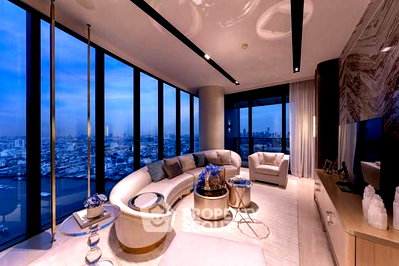 คอนโดให้เช่า : คอนโด 2 ห้องนอน 161 ตร.ม. Banyan Tree Residences Riverside Bangkok MRT หัวลำโพง (ID 3336086)
