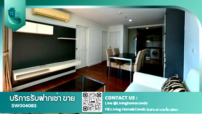 Condos for sale : Condo for sale: Belle Grand Rama 9. Spacious living area, beautiful unit, ready to move in. Fully furnished condo near MRT Rama 9.-SW004083