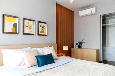 คอนโดให้เช่า : AA684213 | 1 ห้องนอน | 1 ห้องน้ำ | BTS Krung Thon Buri | 48 ตร.ม. | 21,000 บาท/เดือน | ชั้น 23 — Q House Condo Sathorn Sathorn
