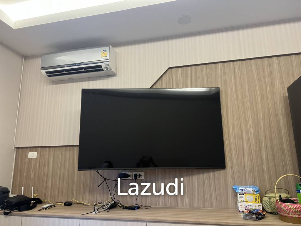 รูป คอนโด 62 ตร.ม. ชั้น 11 บางกะปิ ประตูกระจกเต็มความสูง - รูปที่ 3/5