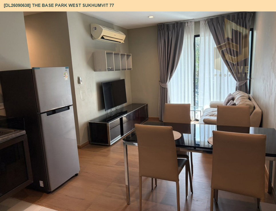 รูป DL26090638 ให้เช่าคอนโด เดอะ เบส พาร์ค เวสต์ สุขุมวิท 77 (The Base Park West Sukhumvit 77) ใกล้ BTS อ่อนนุช พร้อมเข้าอยู่ โทรด่วน 0653619502 LineID @952jdxxk - รูปที่ 4/11