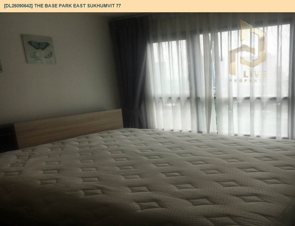 รูป DL26090642 ให้เช่าคอนโด เดอะ เบส พาร์คอีสท์ สุขุมวิท 77 (The Base Park East Sukhumvit 77) ใกล้ BTS อ่อนนุช พร้อมเข้าอยู่ โทรด่วน 0614453194 LineID @952jdxxk - รูปที่ 3/10