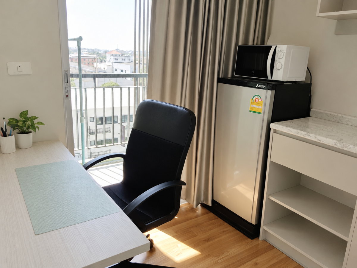 รูป ✨ ขาย V Condo Ladkrabang Phase A  ชั้น 8 วิวเปิด เห็นเครื่องบินไม่โดนบัง ✈️ - รูปที่ 5/10
