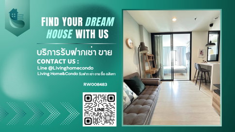 For rent Life Asoke, fully furnished, ready to move in, near MRT Phetchaburi-RW008483
