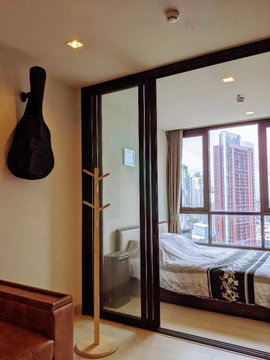 📌 For Rent Condo THE LINE SUKHUMVIT 71 Building 1, Floor 18,1 bed room, Room size 30.00 sqm