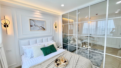 🏡 ให้เช่า D Condo Ramintra | ดีคอนโด รามอินทรา ✨ รีโนเวทใหม่ทั้งห้อง แต่งสวยสไตล์ Modern Classic × Scandinavian พร้อมอยู่ 15 ตุลานี้