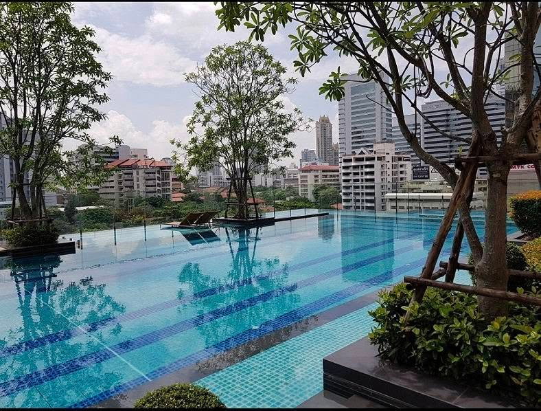 รูป ให้เช่า Q Asoke ติด MRT เพชรบุรี 0 เมตร ชั้น 20 วิวคลอง 1 ห้องนอน 38 - รูปที่ 3/20