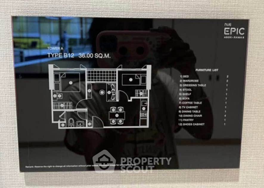 picture 2-BR Condo at NUE Epic Asoke Rama9 near MRT Phra Ram 9 (ID 3340731) - 3/8
