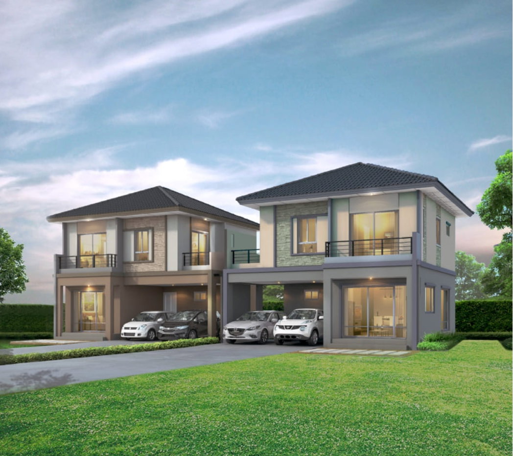รูป ปล่อยเช่าบ้านใหม่มือ1 ติดถ.ใหญ่ 15,500บ./ด. - รูปที่ 2/3