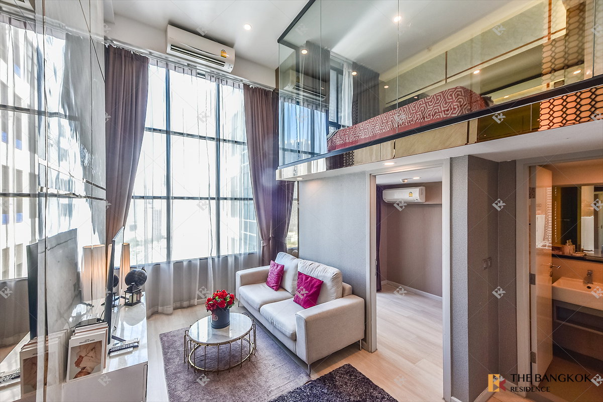 รูป 💜💜KnightsBridge Prime Sathorn High-Floor Loft 2 ชั้น แต่งครบ ห้องสวยมาก พร้อมอยู่ ใกล้ BTS ช่องนนทรี💜💜 - รูปที่ 13/16