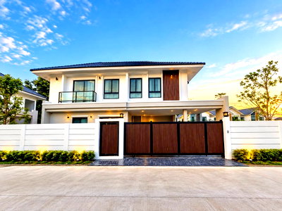 เช่าบ้านเดี่ยว เชียงใหม่ : POS บ้านใหม่ หลังใหญ่  (TANTARA Modern Luxury) เลี้ยงสัตว์ได้ เฟอร์นิเจอร์และเครื่องใช้ไฟฟ้าครบ (โทร/ไลน์ 088-5986998)